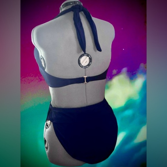 Athleta bikini swimsuit top sz 36D/DD, bottom sz Lg - Picture 3 of 3